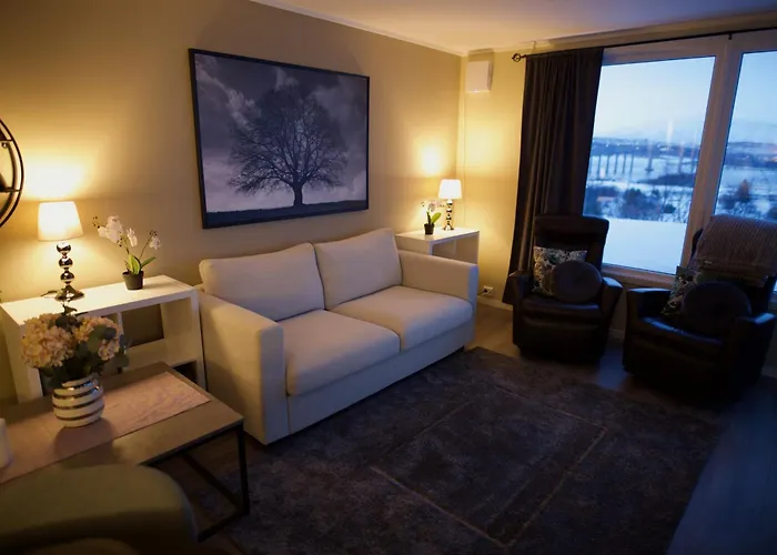 Med 1 Soverom I Tromso/kvaloysletta Med Flott Beliggenhet Og God Utsikt. Kort Vei Til Flyplass. Apartmán